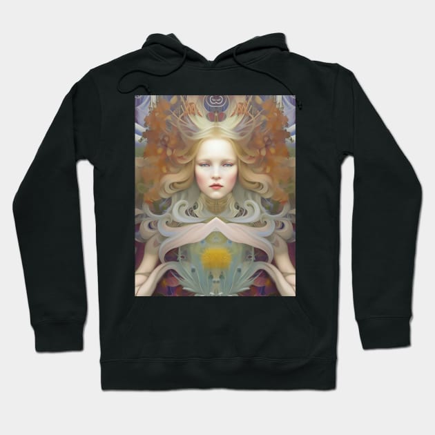 Stunning Norse Pagan Viking Girl a Nordic Goddess Valkyrie Viking Hoodie by ZiolaRosa